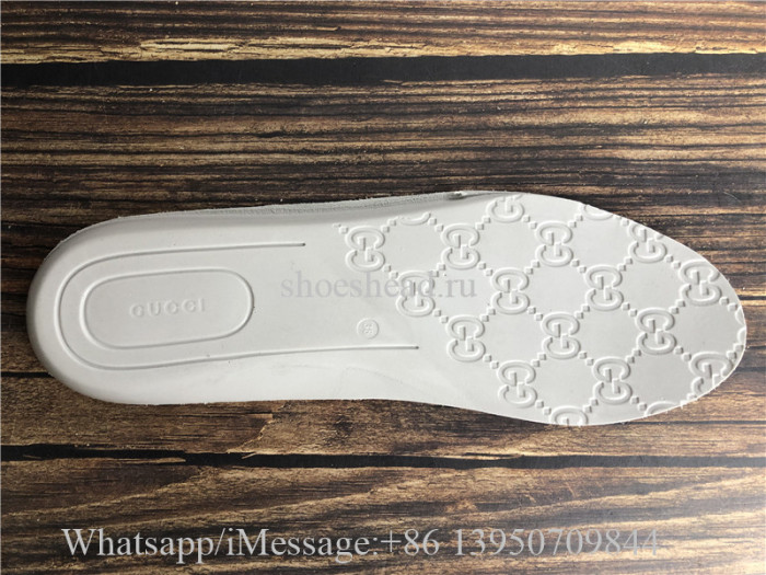 Gucci Ace GG Supreme Bees Leather Lace Up Sneakers