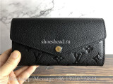 Original Louis Vuitton Monogram Empreinte Leather Sarah Wallet M61182