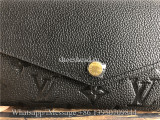 Original Louis Vuitton Monogram Empreinte Leather Sarah Wallet M61182