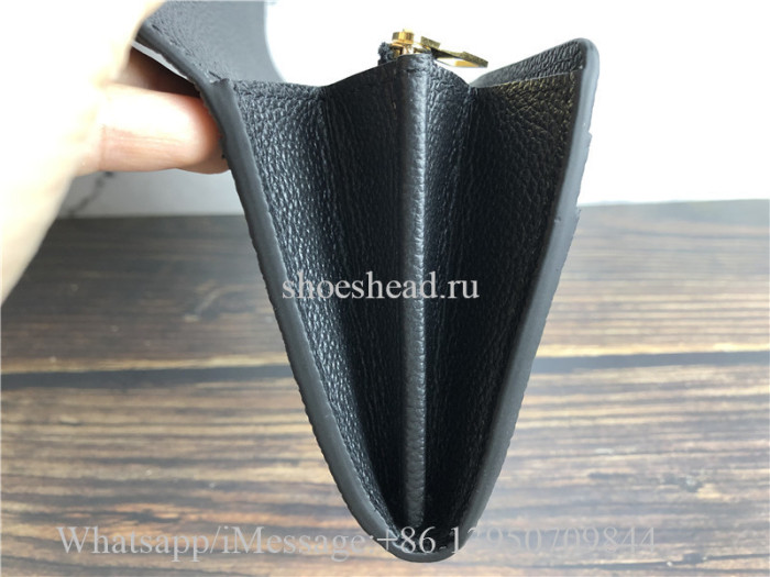 Original Louis Vuitton Monogram Empreinte Leather Sarah Wallet M61182
