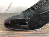 Christian Louboutin Dress Shoes Black Suede Loafer