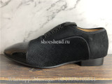 Christian Louboutin Dress Shoes Black Suede Loafer