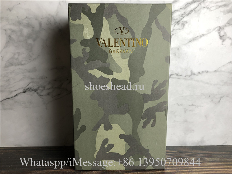 Valentino Camo Runner Shoes Blue Black