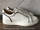 Christian Louboutin Flat Low Top White Black