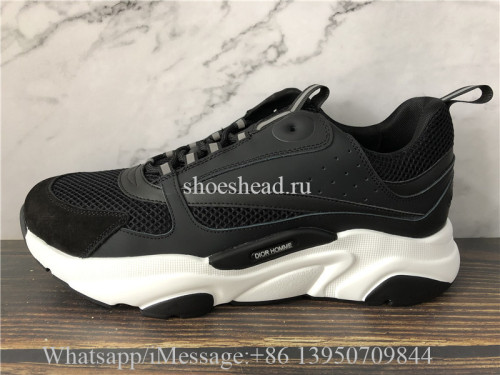 Super Quality Dior B22 Sneaker Black Calfskin Technical Knit Black White