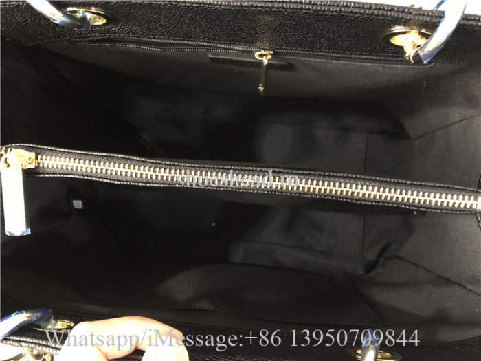 Original Chanel Caviar Leather Grand Shopping Tote Bag