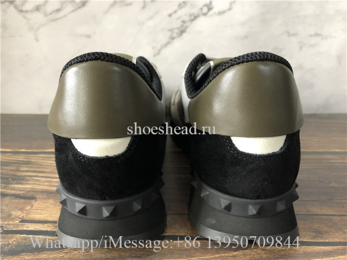 Valentino Garavani Rockrunner Camouflage Laminated Sneaker