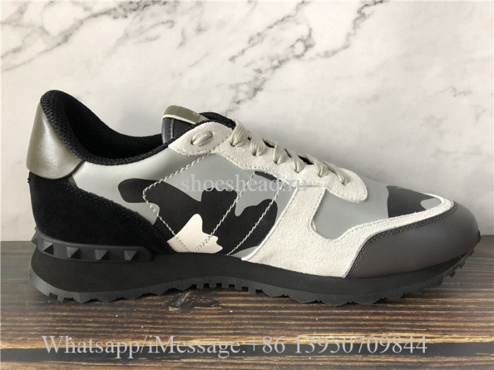 Valentino Garavani Rockrunner Camouflage Laminated Sneaker