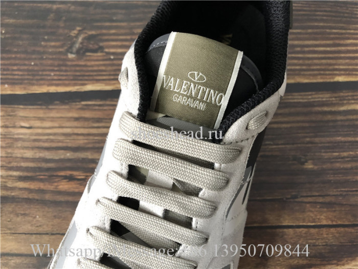 Valentino Garavani Rockrunner Camouflage Laminated Sneaker