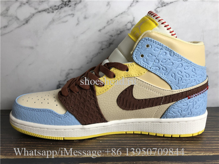 Air Jordan 1 Mid SE Fearless Maison Chateau Rouge