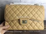 Original Quality Chanel Jumbo Caviar Double Flap Bag Beige 30cm