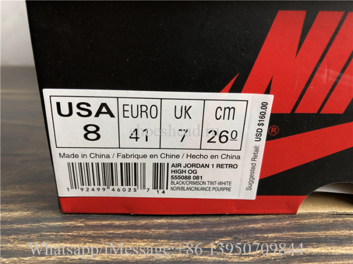 Air Jordan 1 Retro High Crimson Tint