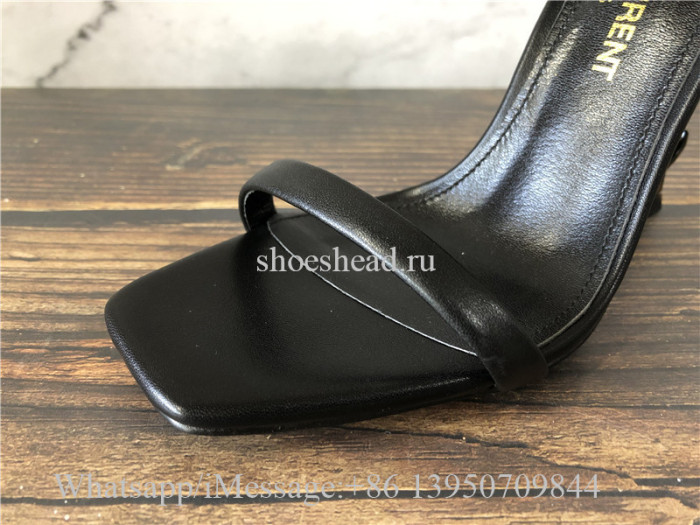 YSL Saint Laurent Patent Opyum 110 Heels Pumps Honed Leather