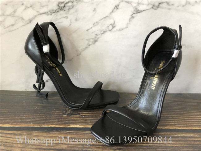 YSL Saint Laurent Patent Opyum 110 Heels Pumps Honed Leather