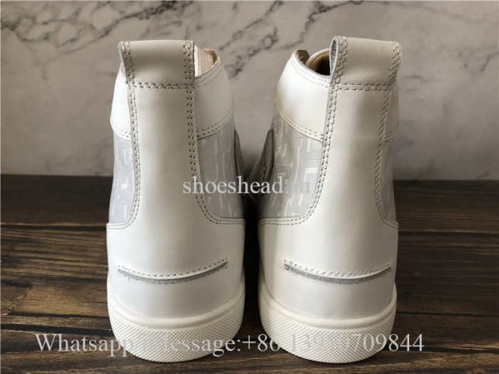 Christian Louboutin Flat High Top Shoes White