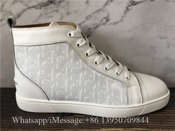 Christian Louboutin Flat High Top Shoes White