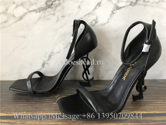YSL Saint Laurent Patent Opyum 110 Heels Pumps Honed Leather