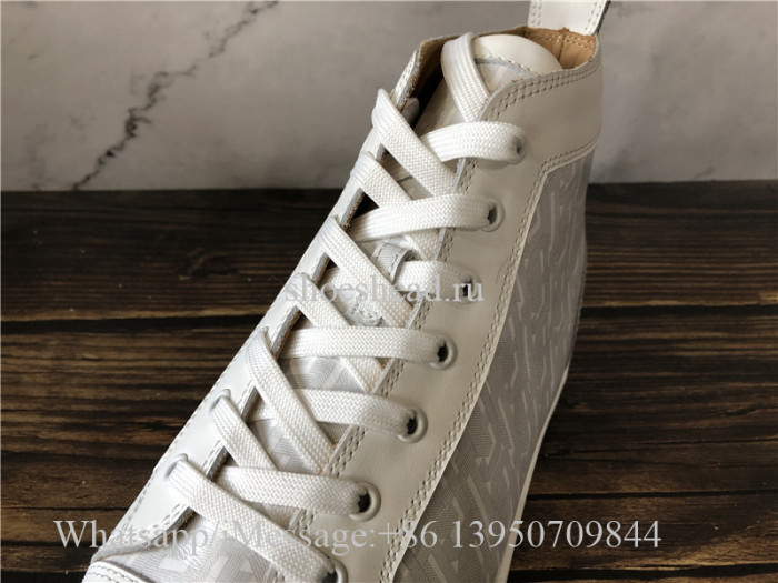 Christian Louboutin Flat High Top Shoes White