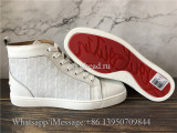 Christian Louboutin Flat High Top Shoes White