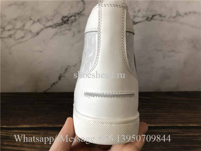 Christian Louboutin Flat High Top Shoes White
