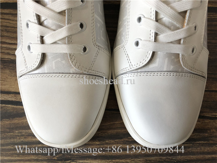Christian Louboutin Flat High Top Shoes White