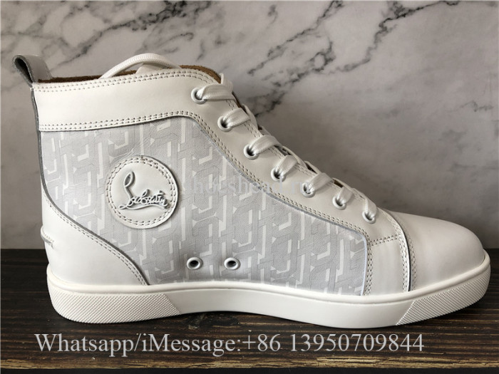 Christian Louboutin Flat High Top Shoes White