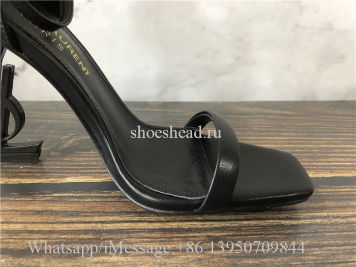 YSL Saint Laurent Patent Opyum 110 Heels Pumps Honed Leather