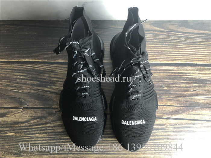 Balenciaga Speed 2.0 Lace Up Sneakers Triple Black