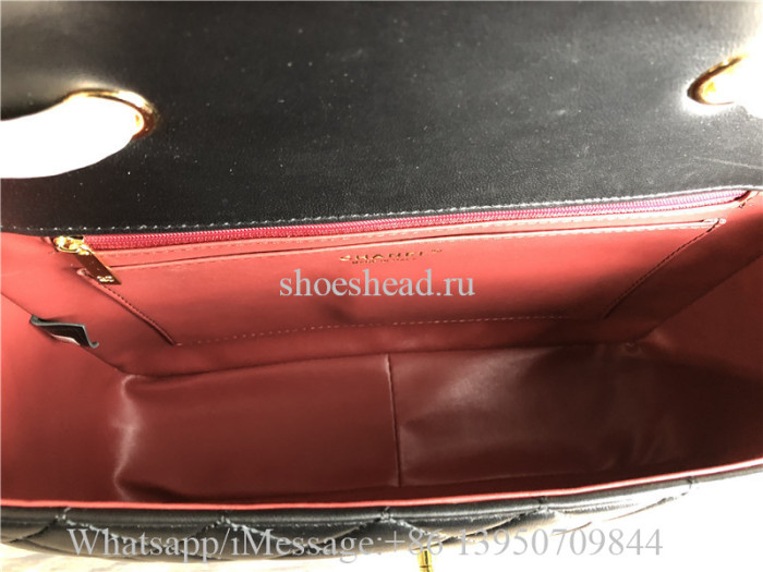 Original Chanel Vintage Classic Double Flap Bag Quilted Lambskin