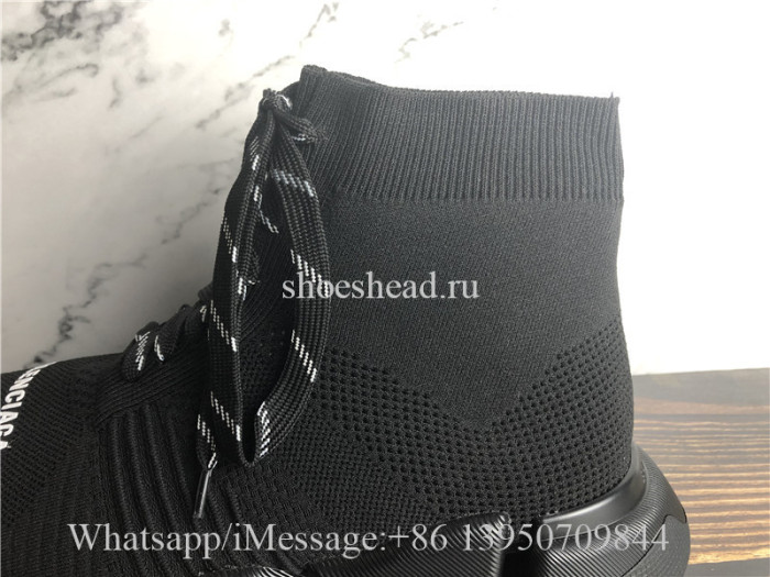 Balenciaga Speed 2.0 Lace Up Sneakers Triple Black