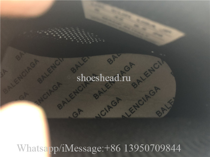 Balenciaga Speed 2.0 Lace Up Sneakers Black White
