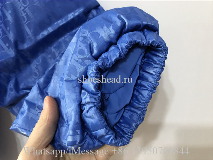 Dior Oblique Puffer Blouson Electric Jacket Baby Blue