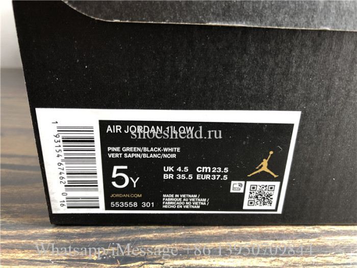 Air Jordan 1 Retro Low Pine Green