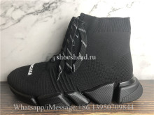 Balenciaga Speed 2.0 Lace Up Sneakers Triple Black