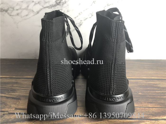 Balenciaga Speed 2.0 Lace Up Sneakers Triple Black