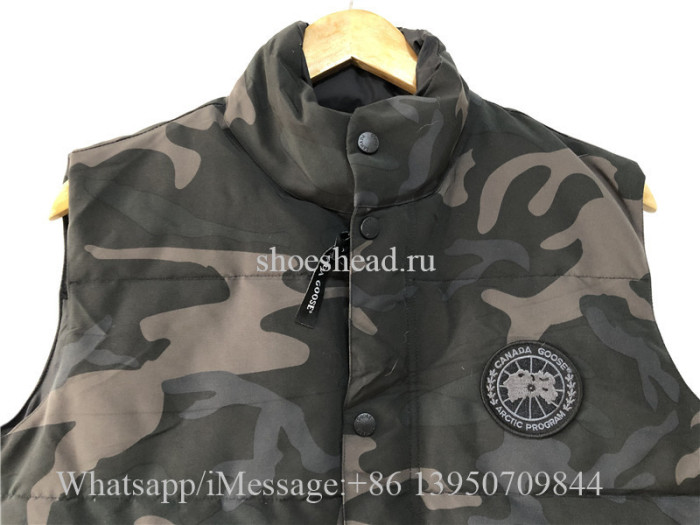 Canada Goose Freestyle Vest Camo Black Jacket