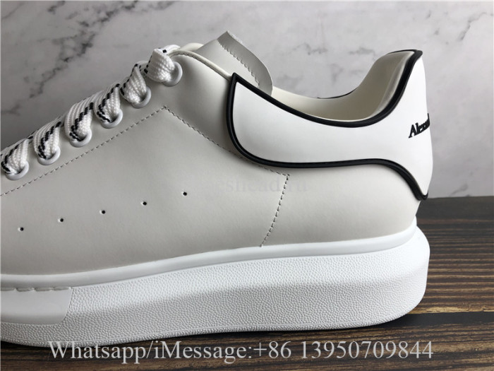 Alexander McQueen Oversized Sneaker White Black Logo