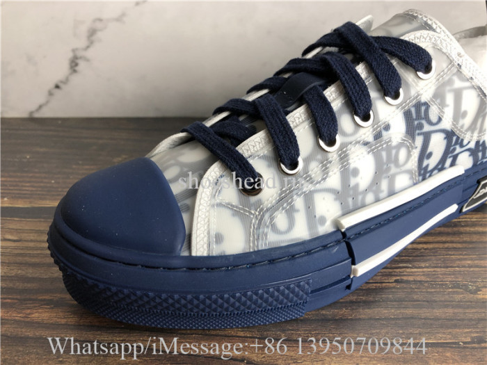 Dior B23 Low Top Sneaker White Blue