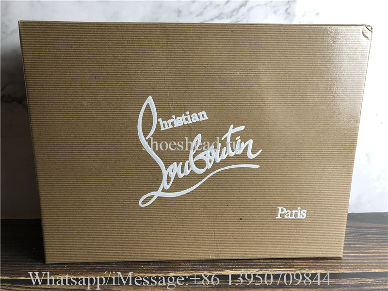 Christian Louboutin Spike Flat High Top Sneaker Grey Wool