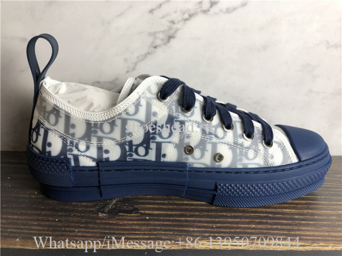 Dior B23 Low Top Sneaker White Blue