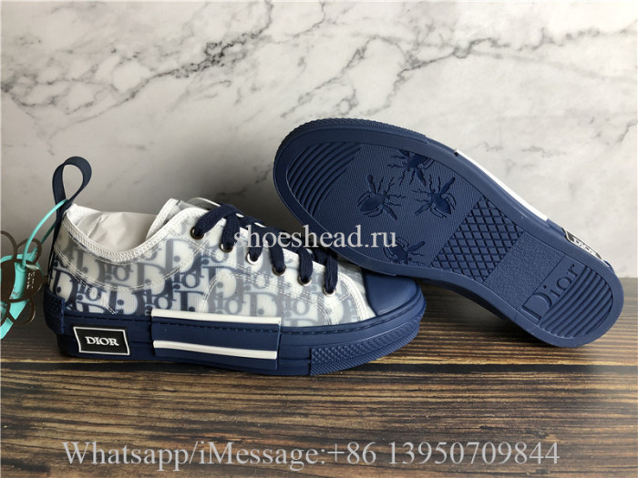 Dior B23 Low Top Sneaker White Blue