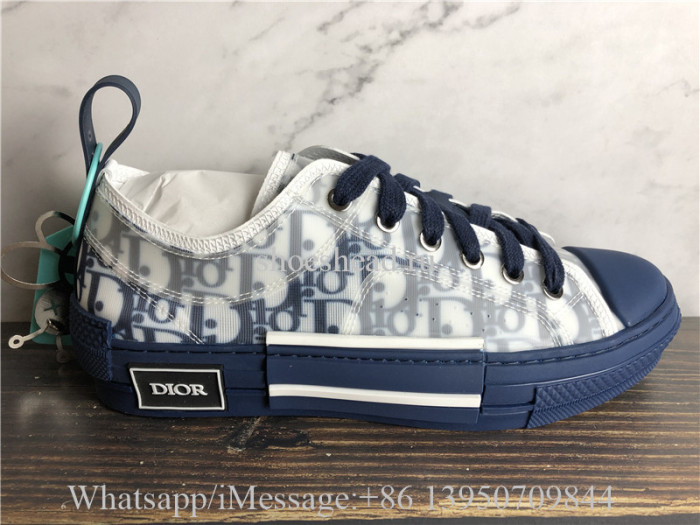 Dior B23 Low Top Sneaker White Blue
