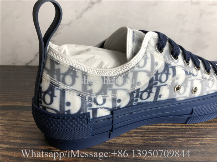Dior B23 Low Top Sneaker White Blue