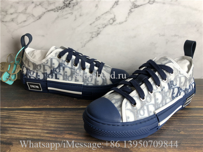 Dior B23 Low Top Sneaker White Blue