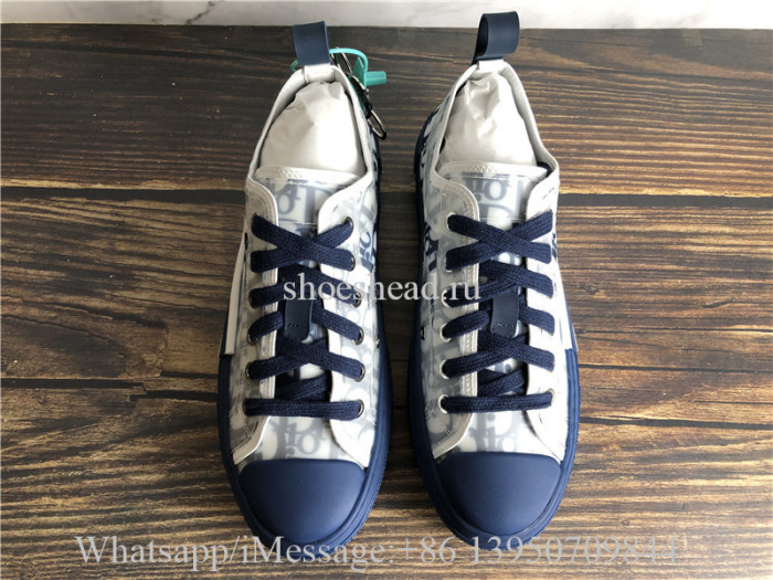 Dior B23 Low Top Sneaker White Blue