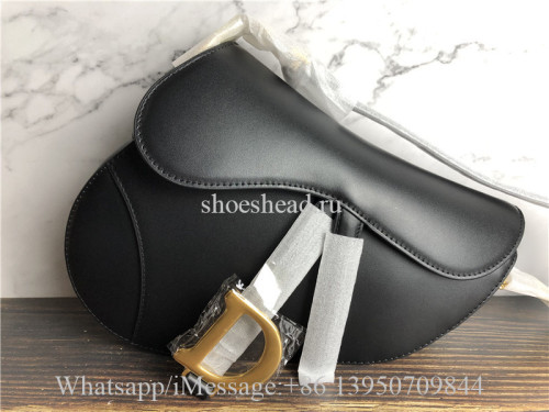 Original Dior Saddle Black Calfskin Bag