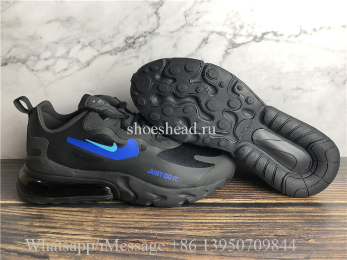 Nike Air Max 270 React Just Do It Black Blue