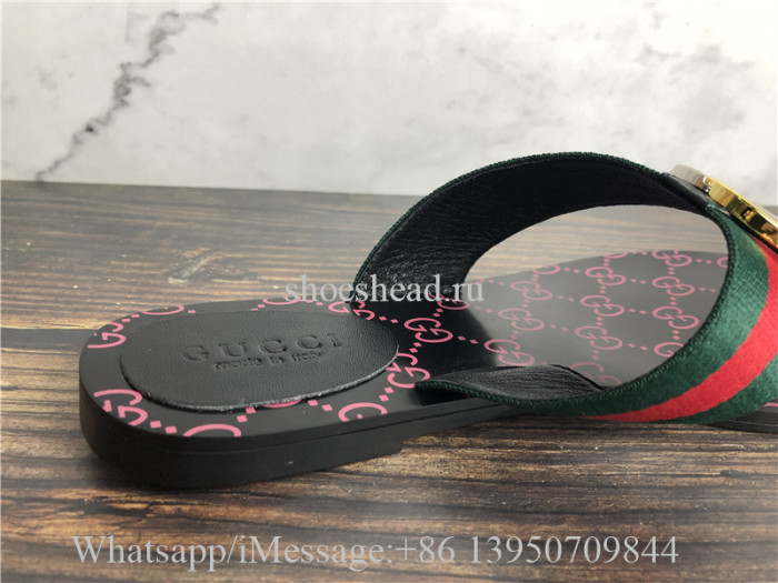 Gucci Kika Web Thong Sandals Flip Flop