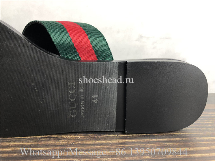 Gucci Kika Web Thong Sandals Flip Flop