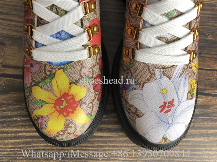 Gucci GG Supreme Flora Ankle Boot